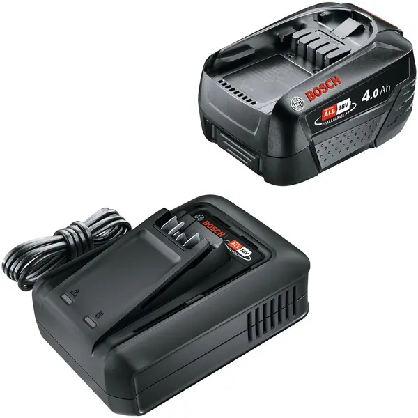 BOSCH Starter Kit Bosch Alliance 1600A031T6, acumulator 18V, 4 Ah, incarcator, tehnologia Power for all Alliance, Negru