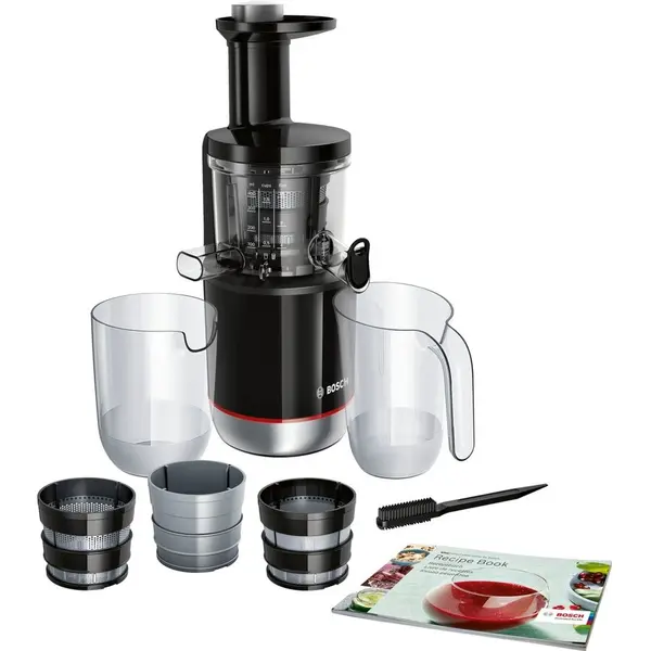 BOSCH Storcator de fructe cu melc Bosch MESM731M,150W, 55 RPM, 3 filtre, smoothies si sorbet, Melc din Tritan, Reverse, DripStop, Negru