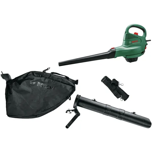 BOSCH Suflanta si aspirator cu tocator pentru frunze Bosch Universal GardenTidy 2300,putere 2300 W,viteza variabila, 285 km/h viteza maxima, 160 l/s debit,sac colecor 45 l,raport maruntire 12:1