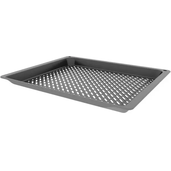BOSCH Tava de copt BOSCH AirFry & Grill HEZ629070W - 17007163, L45.5cm, l37.5cm, H3.40cm, G1.2kg, Greutate maxima admisa 16kg, Maximum 350°C, Anthracite