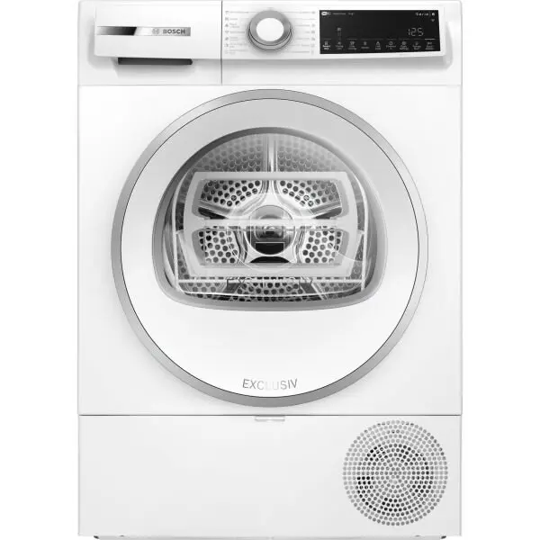 BOSCH UscДѓtor de rufe cu condensare И™i pompДѓ de cДѓldurДѓ BOSCH Serie 6 WQJ24292BY, Clasa D, 9kg, AutoDry, Rapid 40, Smart Dry, Home Connect, Half Load, Kit de evacuare apДѓ, Filtru EasyClean,