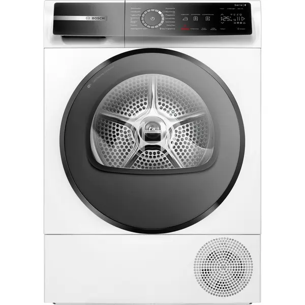 BOSCH Uscator cu pompa de caldura Bosch WQB245B40 Seria 8, 9 kg, Clasa energetica C, Home Connect, Alb