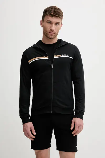 BOSS hanorac cu fermoar pentru bărbați din bumbac Authentic Jacket Z