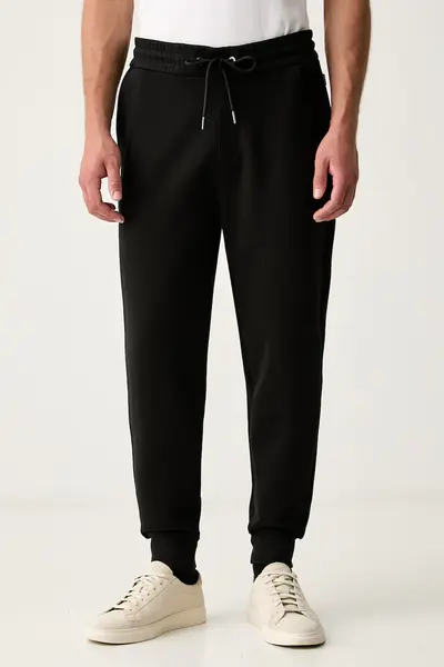 BOSS Pantaloni de trening bărbătești din bumbac Locsin 01