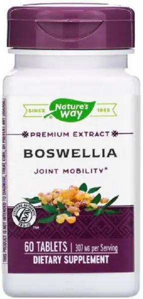 Boswellia, 307 mg, 60 tablete, Nature’s Way