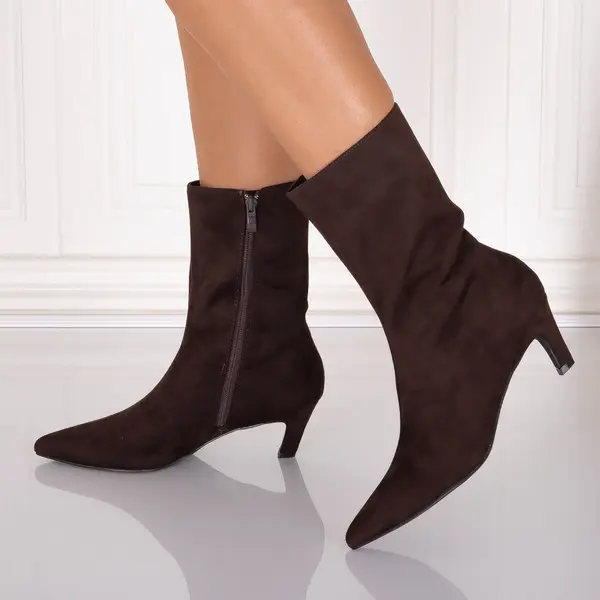 Botine dama Maro din Piele Ecologica Intoarsa Loretta