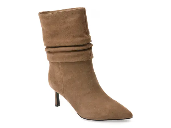 Botine elegante FLAVIA PASSINI gri, 83315, din piele intoarsa