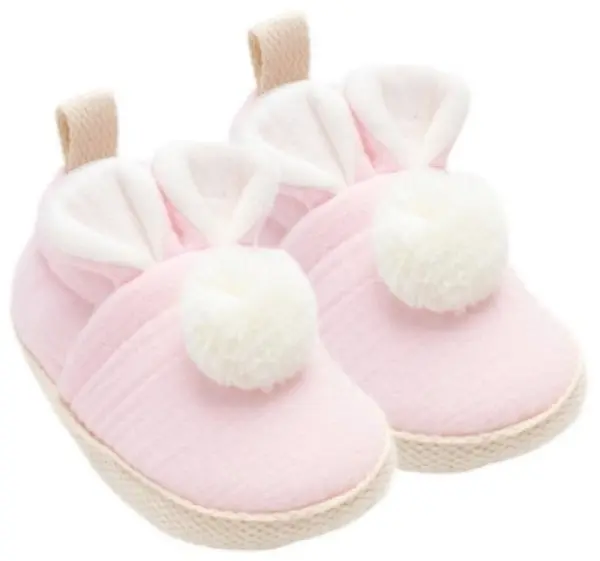 Botosei din muselină pentru bebeluși Leoncino - Bunny, mărimea 19, roz