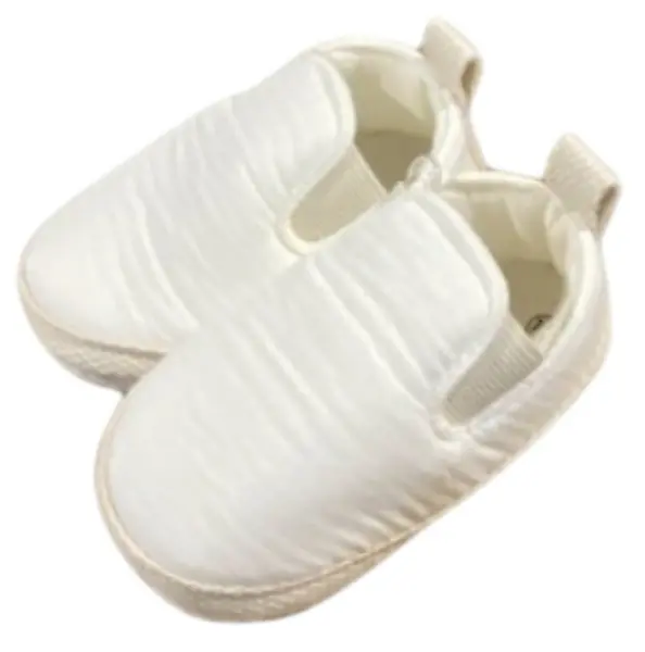 Botosei din muselină pentru bebeluși Leoncino - Moccasins, mărimea 19, albe