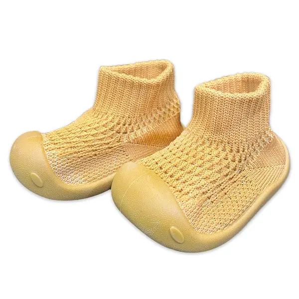 Botoșei pentru bebeluși Raya Toys – Ocru, mărimea 18-19