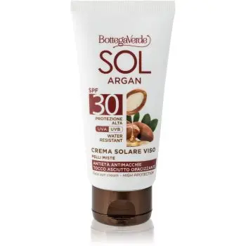 Bottega Verde Sol Argan cremă pentru plaja pentru ten gras și mixt