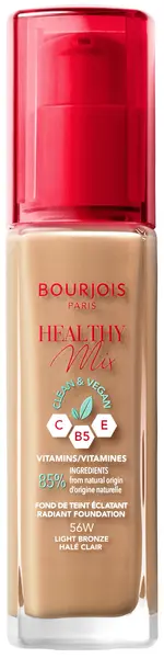 Bourjois Healthy Mix Fond de ten Clean & Vegan, 56W Light Bronze, 30 ml