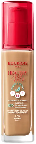 Bourjois Healthy Mix Fond de ten Clean & Vegan, 57N Bronze, 30 ml