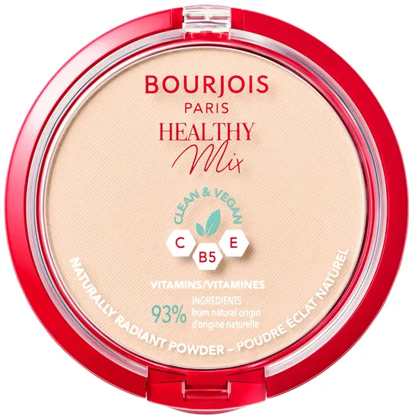 Bourjois Healthy Mix Pudră matifiantă Clean & Vegan, 001 Ivory, 10 g