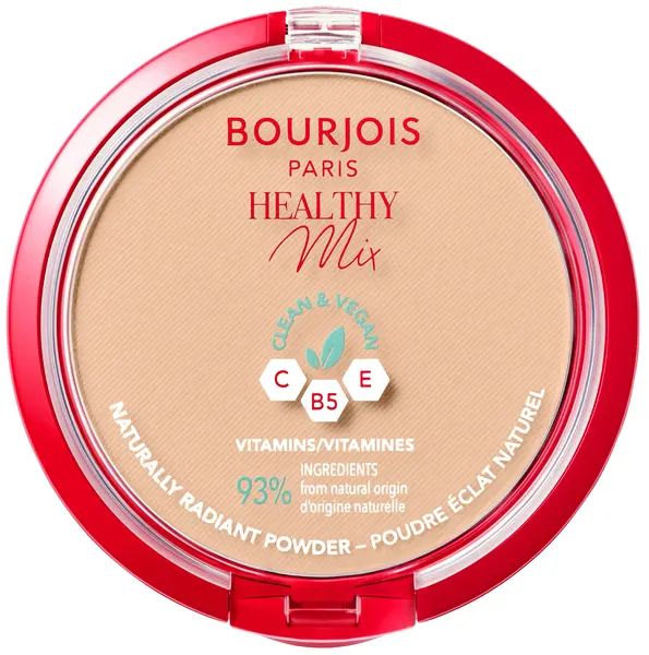 Bourjois Healthy Mix Pudră matifiantă Clean & Vegan, 004 Golden Beige, 10 g