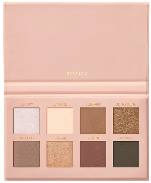 Bourjois Paletă de farduri de pleoape Gold Glamour, 001 Gold, 8 culori