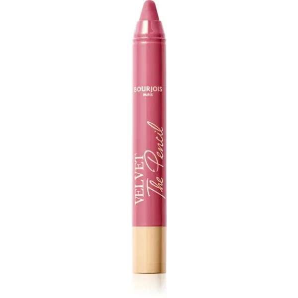 Bourjois Velvet the Pencil ruj in creion cu efect matifiant culoare 02 Amou-Rose 1,8 g