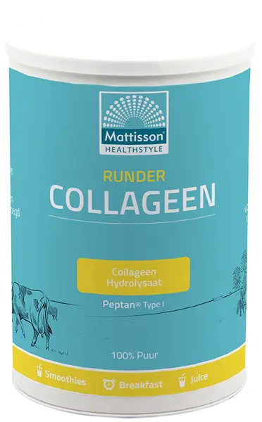 Bovine Collagen Peptan Type I, 300 g, Mattisson Healthstyle