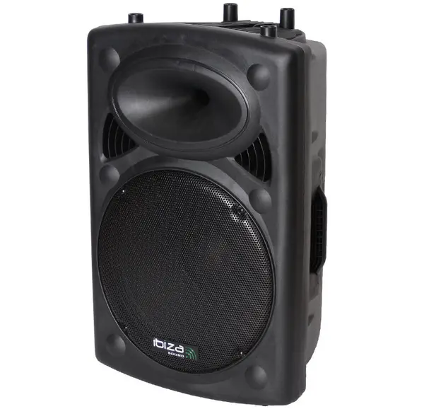 Boxa activa Ibiza Sound SLK15A-TWS, 800W, player USB, MP3, Bluetooth incorporat, functie TWS
