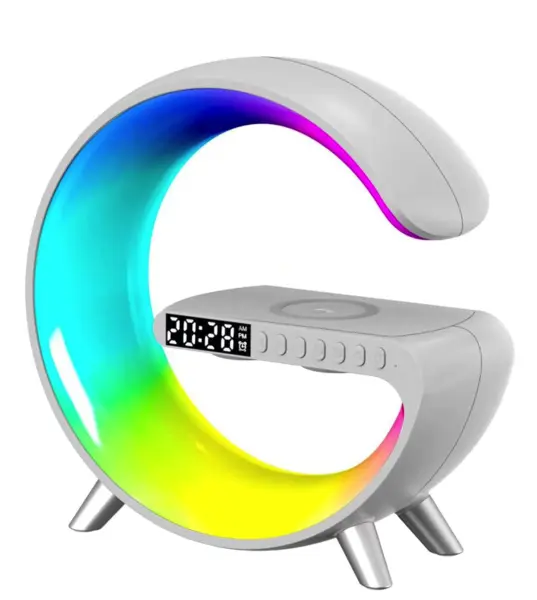 Boxa bluetooth 4A PRO cu Statie incarcare wireless 4 in 1 si lampa RGB
