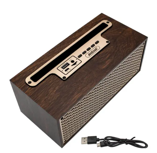Boxa Bluetooth Andowl Q YX1620 model retro cu suport telefon