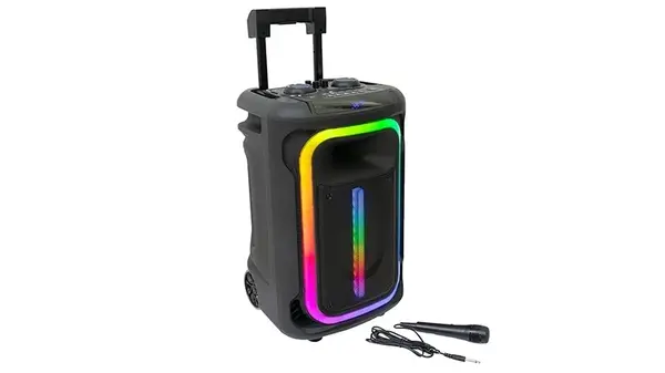 Boxa portabila 12 inch / 30 cm, 800W, Ibiza Sound MOBILE800, Bluetooth, USB, AUX, card SD, baterie 12V 7A