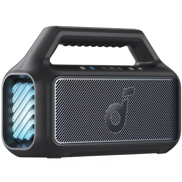 Boxa Portabila Bluetooth Anker SoundCore Boom 2 New Version, 80W, TWS, RGB, Waterproof, Neagra A3138012