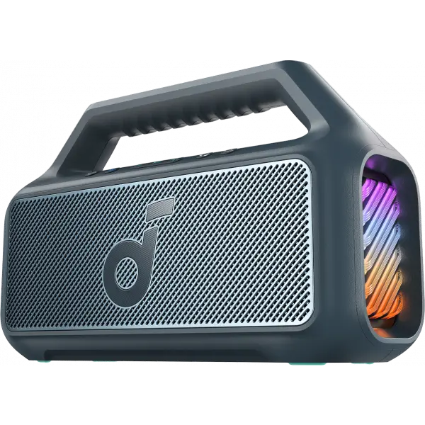 Boxa Portabila Bluetooth Anker SoundCore Boom 2 New Version, 80W, TWS, RGB, Waterproof, Albastra A3138032