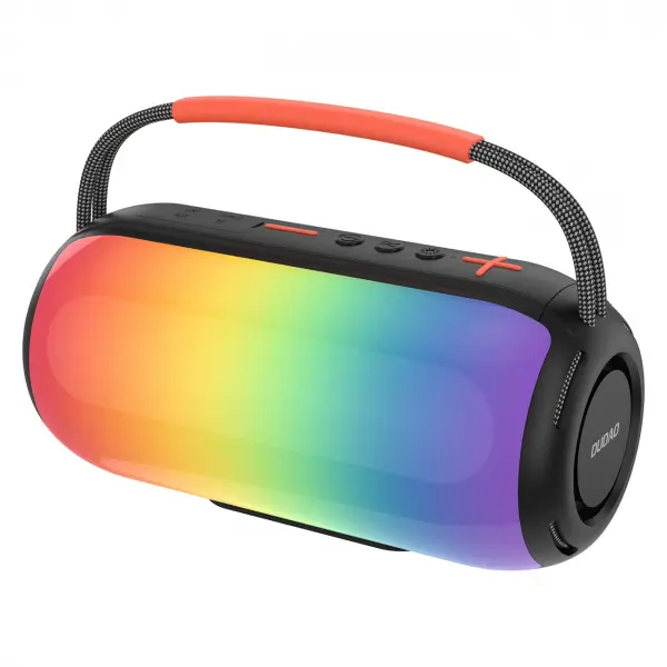 Boxa Portabila Bluetooth Dudao Y21, 2 x 5W, TWS, RGB, Neagra