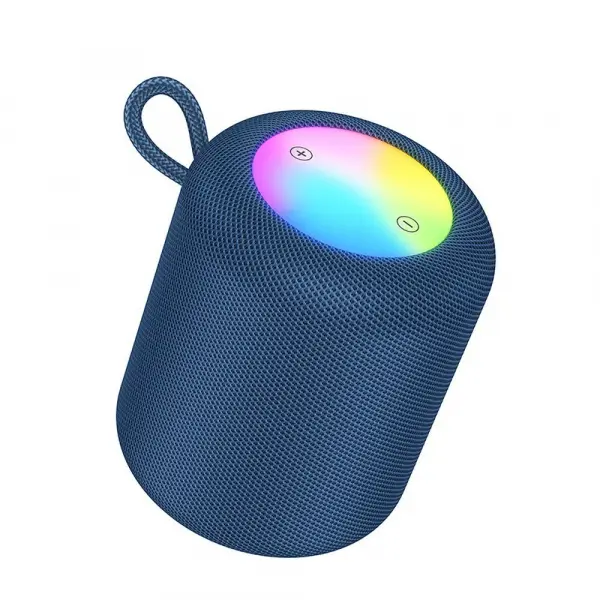 Boxa Portabila Bluetooth HOCO HC30, 5W, TWS, RGB, Albastra