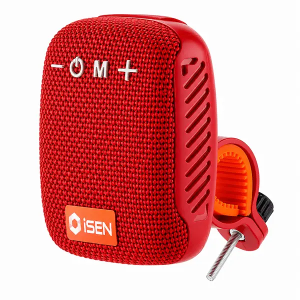 Boxa Portabila Bluetooth iSEN 392, RoE u, Montare Rapida pe Ghidon Bicicleta sau Trotineta Electrica, 5W, TWS, Bluetooth 5.3, IPX5, Sunet Stereo 360 , Suport Inclus