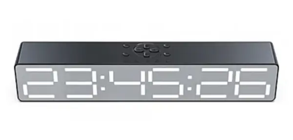 Boxa Portabila cu Ceas Alarma SD Bluetooth Andowl QYXB133