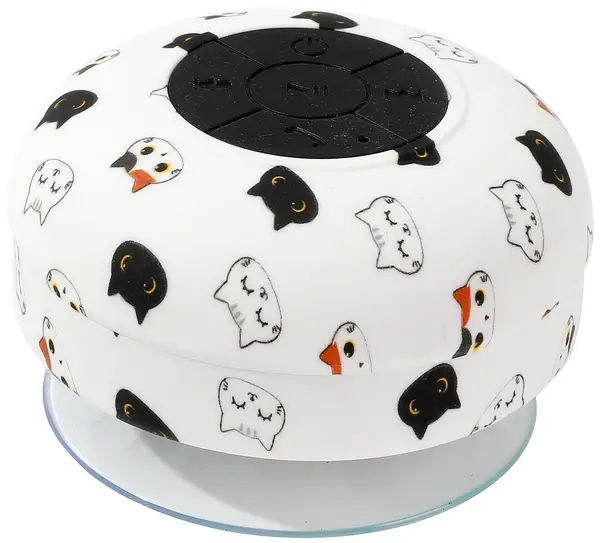 Boxa portabila I-Total - Cats Collection 11056, alb/negru