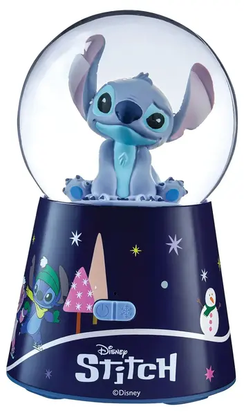 Boxă portabilă Lexibook - Disney Stitch Snow Ball, Bluetooth, albastru