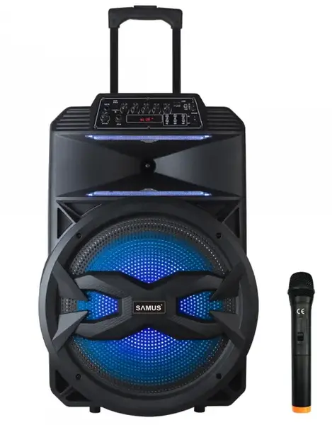 Boxa portabila Samus KARAOKE 15, 55 W, Bluetooth, Radio FM (Negru)