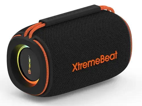 Boxa portabila Tracer XtremeBeat XtraVox M Lite TWS, Bluetooth, 10 W, MicroSD, AUX, USB-A, RGB, IPX6 (Negru)