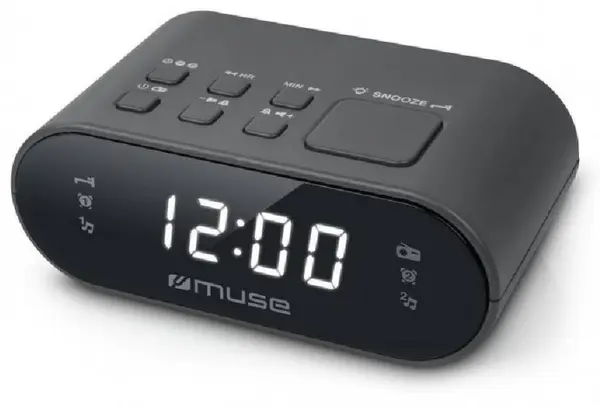 Boxă radio cu ceas Muse - M-10 CR, negru