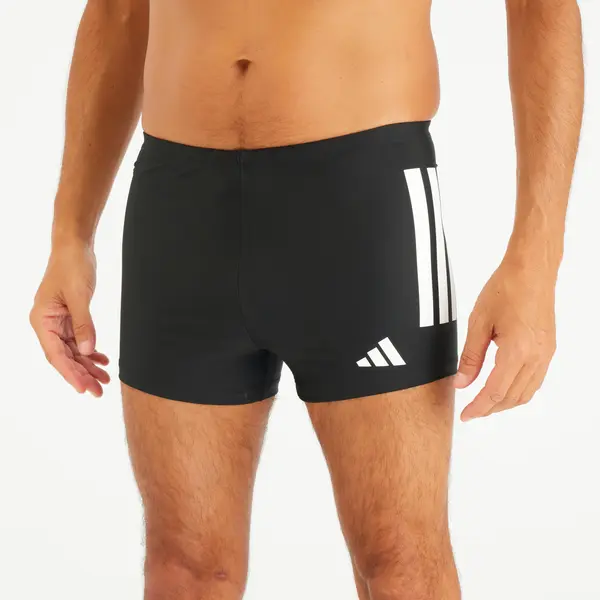 Boxeri de înot ADIDAS 3 benzi Negru-Alb Bărbați