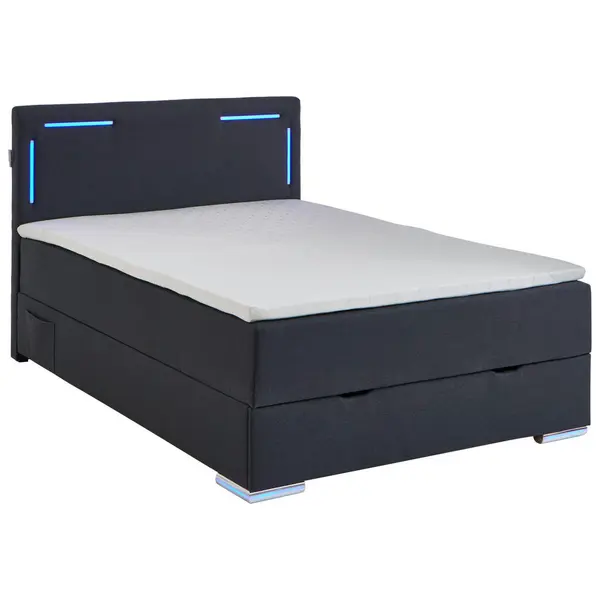 Boxspring, 120/200 cm, antracit
