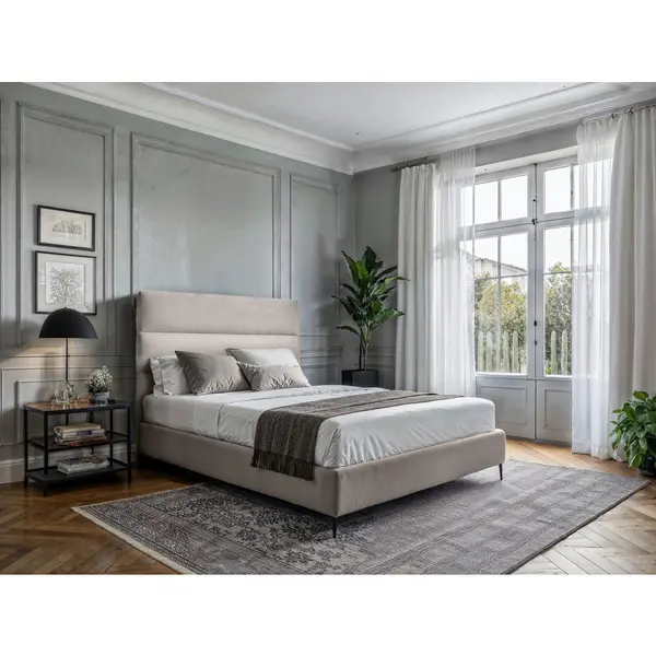 Boxspring, 120/200 cm, crem