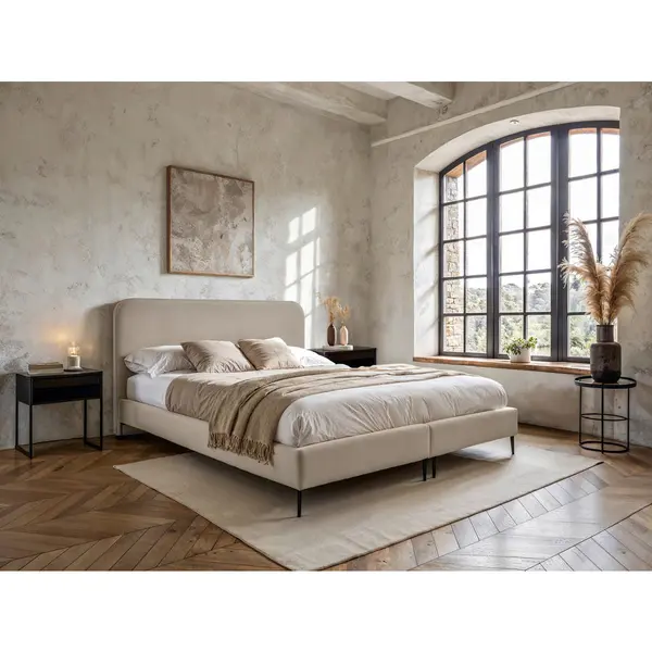Boxspring, 180/210 cm, bej
