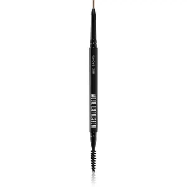BPerfect Indestructi'Brow creion de sprancene de lunga durata cu pensula culoare Irid Brown 10 g