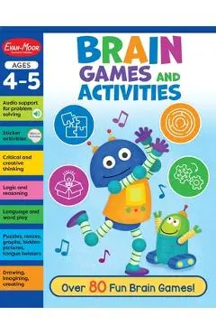 Brain Games and Activities, Ages 4 - 5 Workbook - Evan-moor Corporation