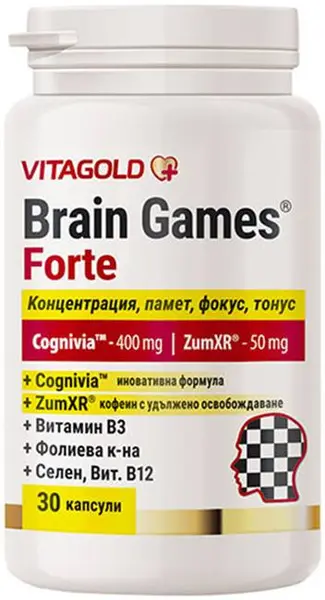 Brain Games Forte, 30 capsule, Vitagold