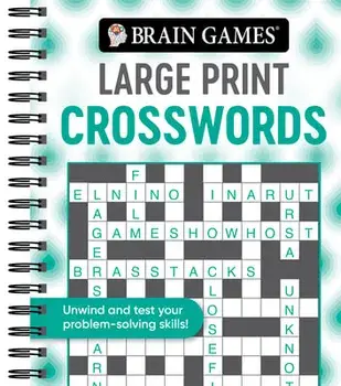 Brain Games - Large Print Crosswords (Swirls), Spiral/***