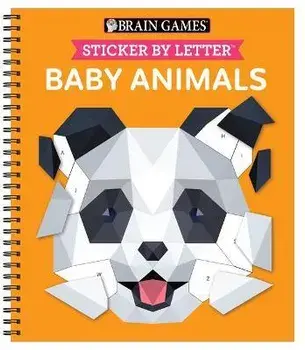 Brain Games - Sticker by Letter: Baby Animals, Spiral/***