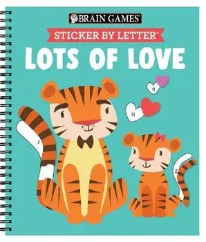 Brain Games - Sticker by Letter: Lots of Love, Spiral/***