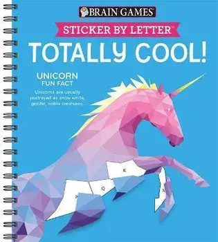 Brain Games - Sticker by Letter: Totally Cool! (Sticker Puzzles - Kids Activity Book), Spiral/***