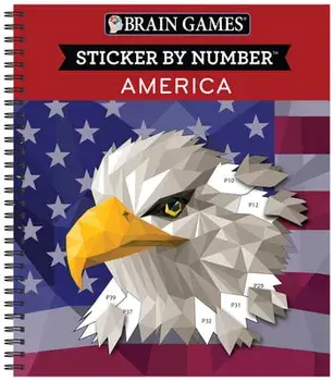 Brain Games - Sticker by Number: America, Spiral/***