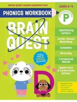 Brain Quest Phonics Workbook: Pre-Kindergarten, Paperback/Workman Publishing
